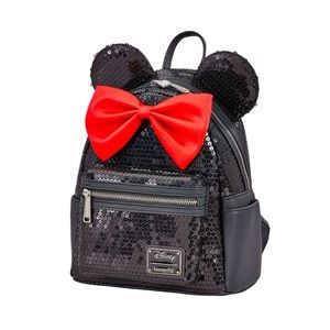 LoungeFly Minnie Mouse Sequin Mini Backpack